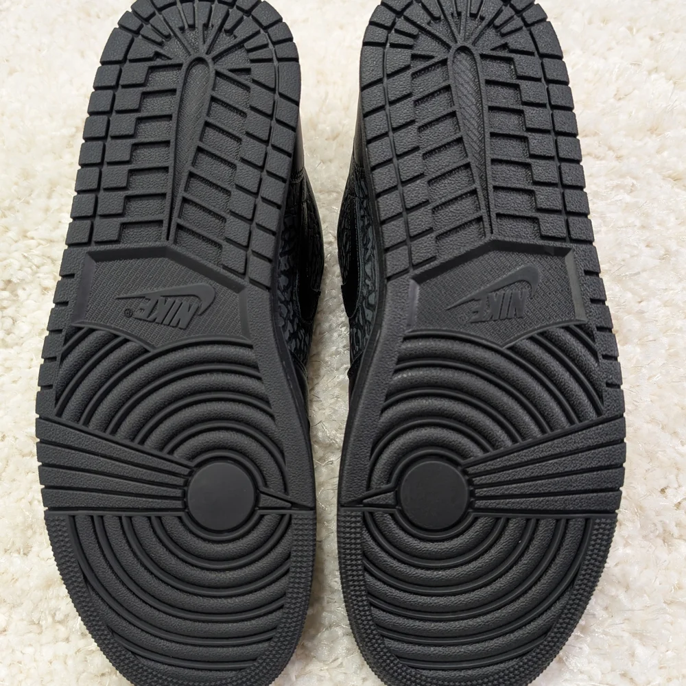 Air Jordan 1 Low Black Elephant Sz 10.5 - Picture 5 of 7